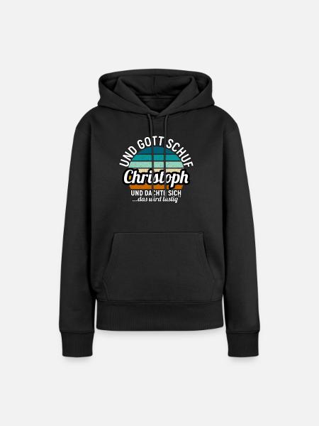 Claus - Frauen Premium Bio Hoodie - Schwarz