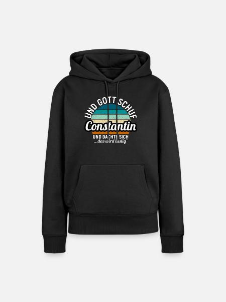 Daniel - Frauen Premium Bio Hoodie - Schwarz