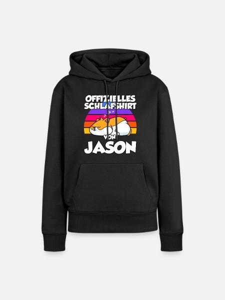 Offizielles Schlafshirt Von Jason - Frauen Premium Bio Hoodie - Schwarz