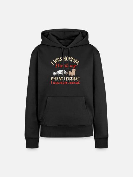 Frettchen Besitzer Frettchen - Frauen Premium Bio Hoodie - Schwarz