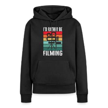 Video Editor Filmemacher Videofilmer - Frauen Premium Bio Hoodie - Schwarz - Vorne - Julia (174cm)