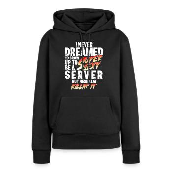 Super Sexy Kellnerin Bedienung Geschenk Kellner - Frauen Premium Bio Hoodie - Schwarz - Vorne - Julia (174cm)