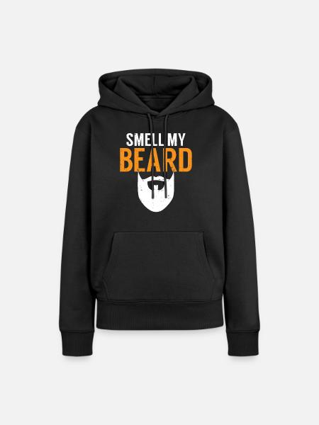 Giftidea Beard Men - Frauen Premium Bio Hoodie - Schwarz