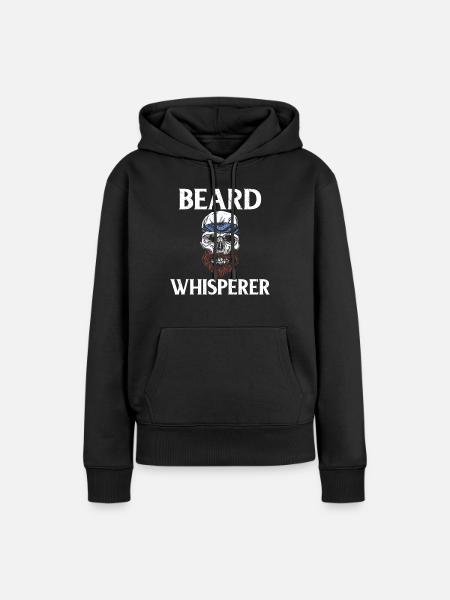 Giftidea Beard Men - Frauen Premium Bio Hoodie - Schwarz