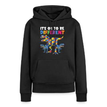 Autismus Awareness Day Autist Geschenk - Frauen Premium Bio Hoodie - Schwarz - Vorne - Julia (174cm)