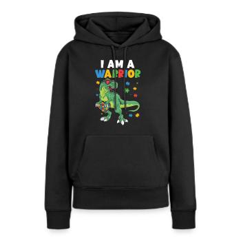 Autismus Awareness Day Autist Geschenk - Frauen Premium Bio Hoodie - Schwarz - Vorne - Julia (174cm)