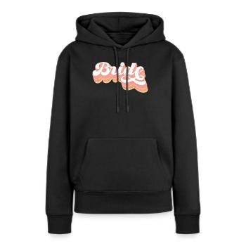 Junggesellin - Frauen Premium Bio Hoodie - Schwarz - Vorne - Julia (174cm)