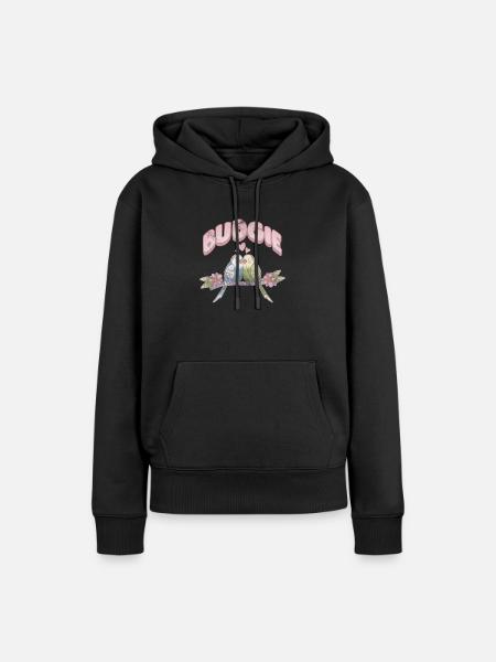 Grasparkiet - Vrouwen Premium Bio hoodie - zwart