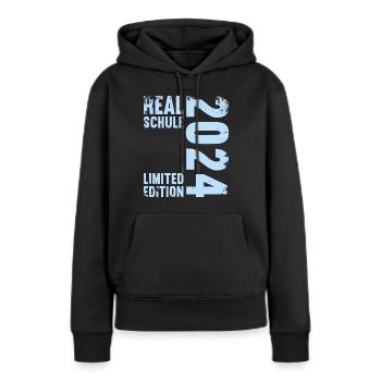 Lycée Jeunes Filles Lycée 2024 - Sweat à capuche Premium bio Femme - noir - Devant - Julia (174cm)