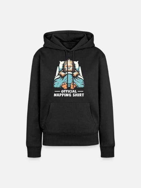 Official Napping Shirt - Frauen Premium Bio Hoodie - Schwarz