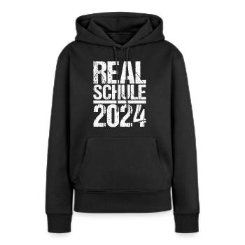 Lycée Jeunes Filles Lycée 2024 - Sweat à capuche Premium bio Femme - noir - Devant - Julia (174cm)
