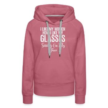 Cadeaux Lesbiens - Sweat à capuche Premium bio Femme - mauve - Devant - Isabella (175cm)