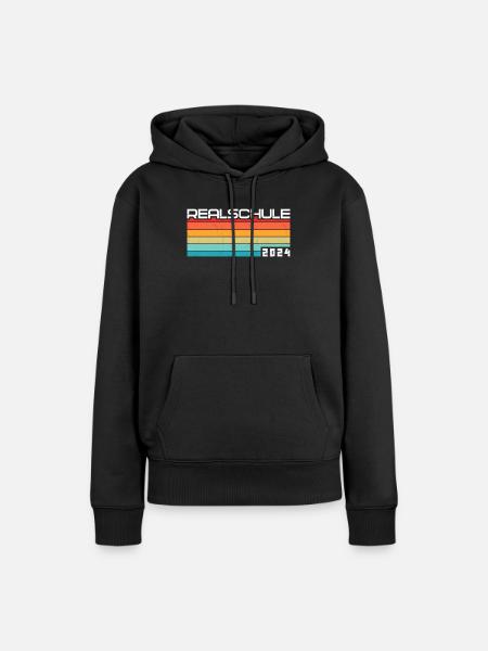 Realschule Junge Mädchen Realschule 2024 - Frauen Premium Bio Hoodie - Schwarz