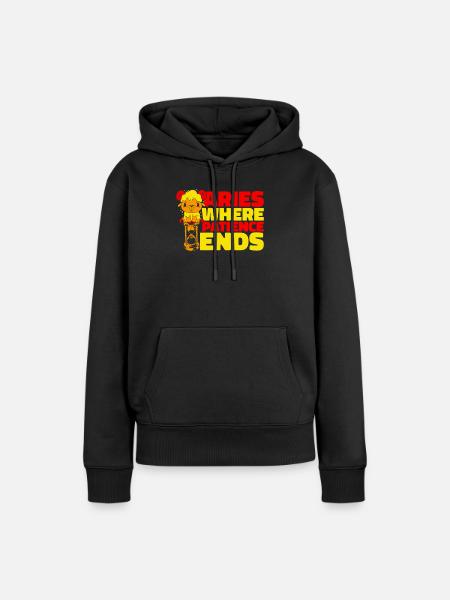 Widder Sternzeichen - Frauen Premium Bio Hoodie - Schwarz