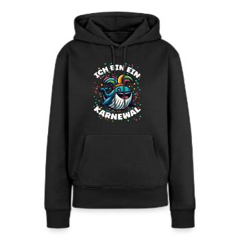 Je suis un carnaval, carnaval, costume de carnaval, carnaval - Sweat à capuche Premium bio Femme - noir - Devant - Julia (174cm)