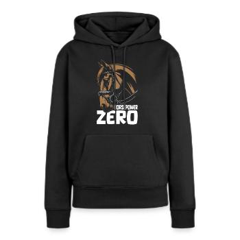 Sports équestres équestres à cheval - Sweat à capuche Premium bio Femme - noir - Devant - Julia (174cm)