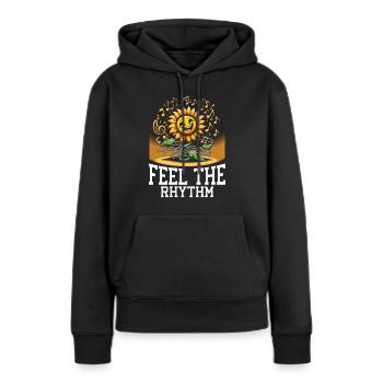 Songtexte Musikliebhaber Songwriter Musikfestival - Frauen Premium Bio Hoodie - Schwarz - Vorne - Julia (174cm)