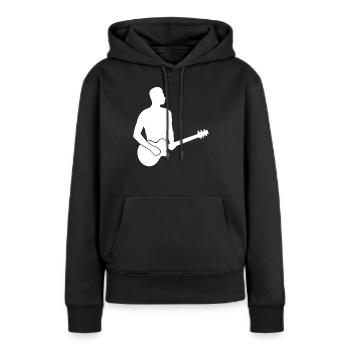 Gitarrist Saitenkünstler Rock Solo - Frauen Premium Bio Hoodie - Schwarz - Vorne - Julia (174cm)