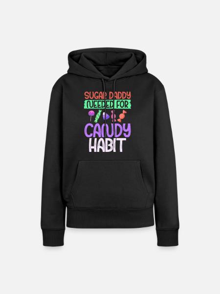 Candy Gift - Frauen Premium Bio Hoodie - Schwarz