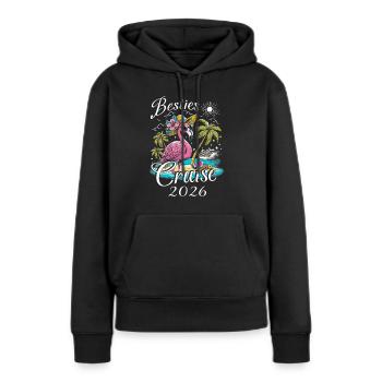 Besties Cruise 2026 - Women’s Premium Organic Hoodie - black - Front - Julia (174cm)