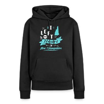 New Hampshire Souvenir Liebe - Frauen Premium Bio Hoodie - Schwarz - Vorne - Julia (174cm)