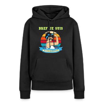 Ehefrau Marseille Fuß Mutter Freund Schwester Tante - Frauen Premium Bio Hoodie - Schwarz - Vorne - Julia (174cm)
