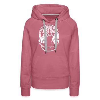 Notruf Leitstelle Einsatzzentrale Blah Blah Blah - Frauen Premium Bio Hoodie - Malve - Vorne - Isabella (175cm)