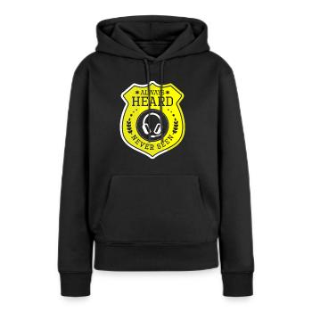 Notruf Leitstelle Einsatzzentrale - Frauen Premium Bio Hoodie - Schwarz - Vorne - Julia (174cm)