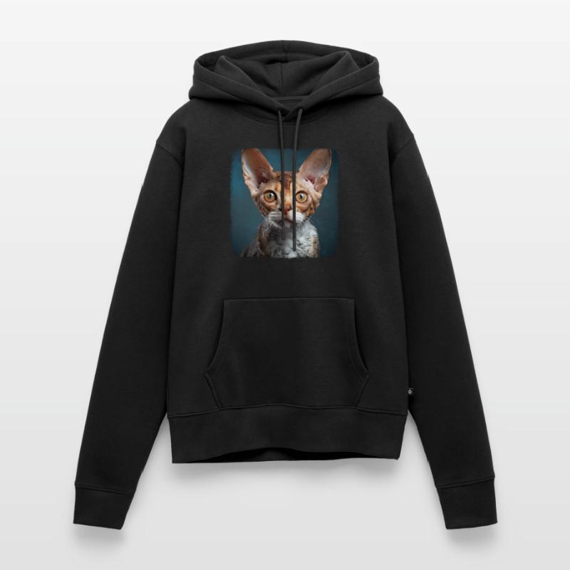 Devon Rex Kätzchen Devon Rex Katze Frauen Premium Bio Hoodie