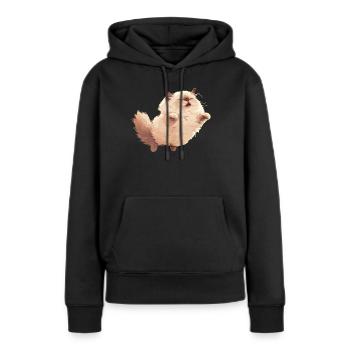 Chat de l’Himalaya Colourpoint Katze - Sweat à capuche Premium bio Femme - noir - Devant - Julia (174cm)