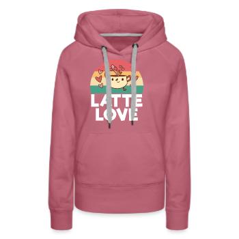 Coffee Gifts - Frauen Premium Bio Hoodie - Malve - Vorne - Isabella (175cm)