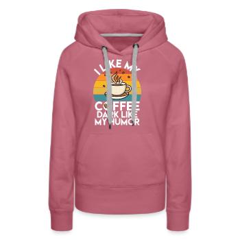 Coffee Gifts - Frauen Premium Bio Hoodie - Malve - Vorne - Isabella (175cm)
