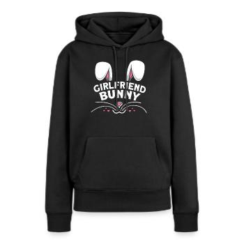 Girlfriend Bunny - Women’s Premium Organic Hoodie - black - Front - Julia (174cm)