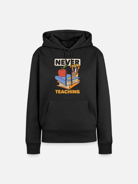 Lehrer Pädagoge - Frauen Premium Bio Hoodie - Schwarz