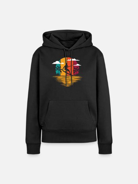 Kitesurfing - Frauen Premium Bio Hoodie - Schwarz