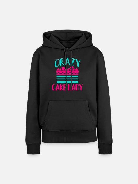 Cake Lover Cake Gift - Frauen Premium Bio Hoodie - Schwarz