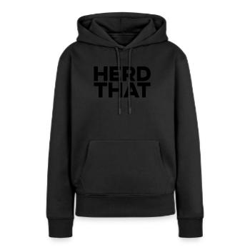 Pferd Reitsport - Frauen Premium Bio Hoodie - Schwarz - Vorne - Julia (174cm)