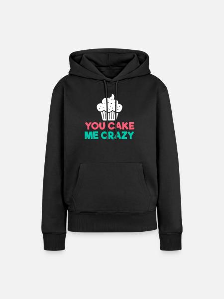 Cake Lover Cake Gift - Frauen Premium Bio Hoodie - Schwarz