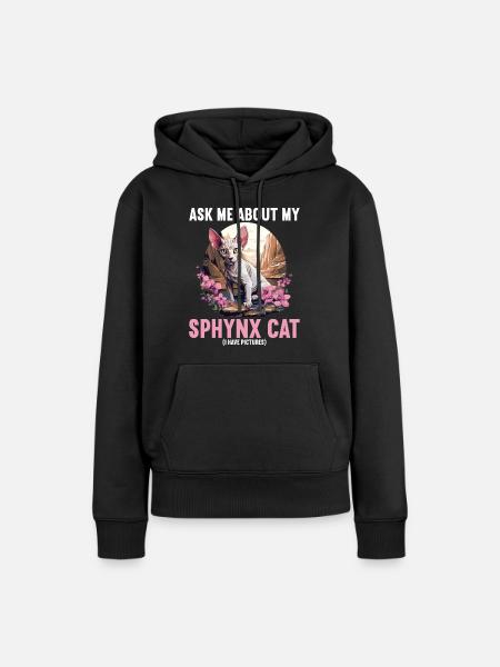 Sphynx Kätzchen Sphynx Katze - Frauen Premium Bio Hoodie - Schwarz