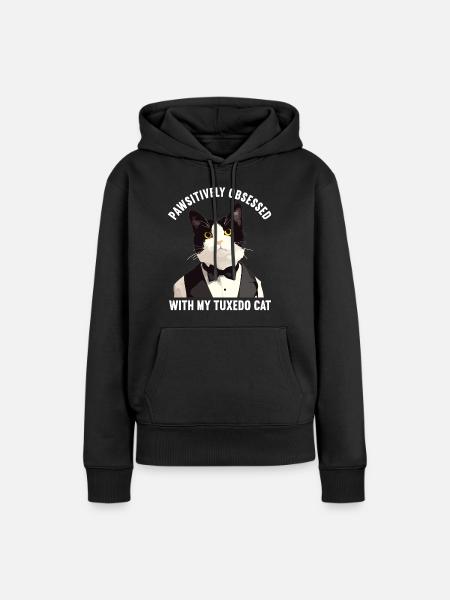 Tuxedo Kätzchen Tuxedo Katze - Frauen Premium Bio Hoodie - Schwarz