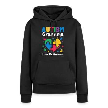 Autismus Awareness Day Autist Geschenk - Frauen Premium Bio Hoodie - Schwarz - Vorne - Julia (174cm)