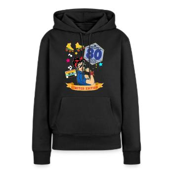 Woman 80s Cassette Music 1980s - Women’s Premium Organic Hoodie - black - Front - Julia (174cm)
