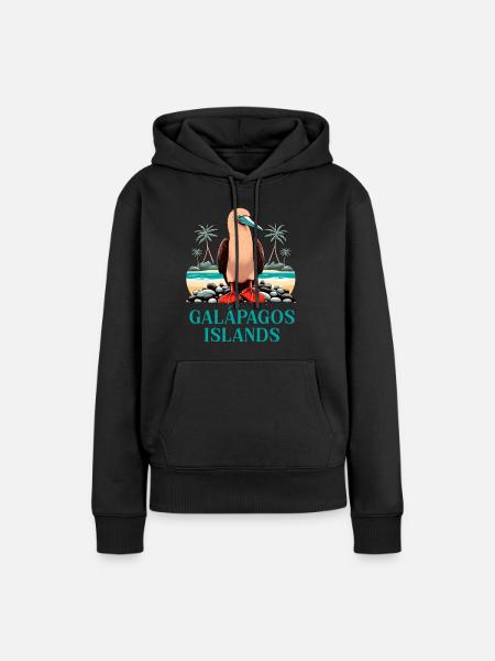 Galapagos Islands - Frauen Premium Bio Hoodie - Schwarz