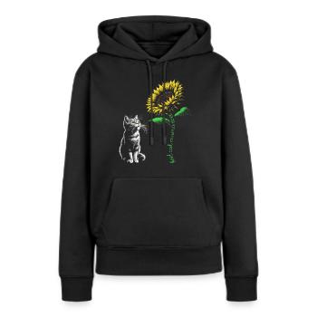 Best Cat Mama Ever - Women’s Premium Organic Hoodie - black - Front - Julia (174cm)