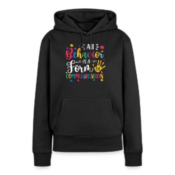 Autismus Awareness Day Autist Geschenk - Frauen Premium Bio Hoodie - Schwarz - Vorne - Julia (174cm)