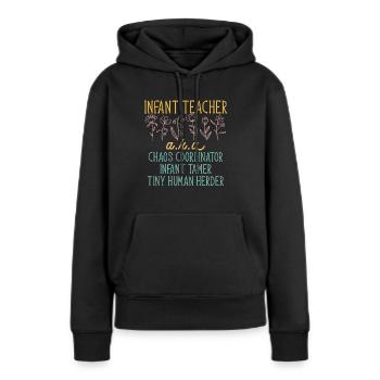 Kindergarten Teacher Daycare Center Educator - Women’s Premium Organic Hoodie - black - Front - Julia (174cm)