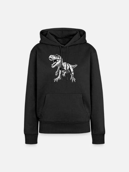 Allosaurier Allosaurus - Frauen Premium Bio Hoodie - Schwarz