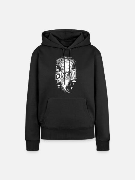 Tornado Twister Chasing Meteorologist - Dame Premium hoodie, økologisk bomuld - sort