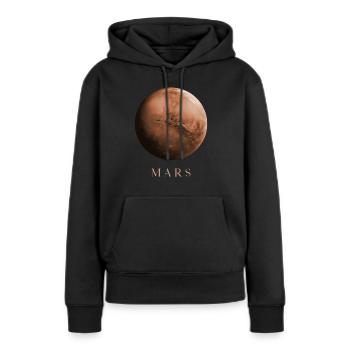 Mars Planet Astrophysik Kosmologie Weltraum - Frauen Premium Bio Hoodie - Schwarz - Vorne - Julia (174cm)