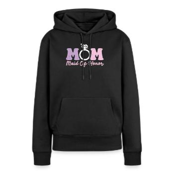 Junggesellin - Frauen Premium Bio Hoodie - Schwarz - Vorne - Julia (174cm)